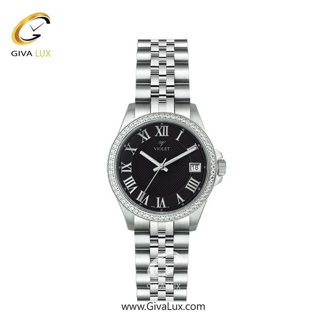 ساعت مچی اورجینال زنانه ویولت VIOLET نقره ای | نقره ای| مشکی| کد رفرنس 0561 | 0576